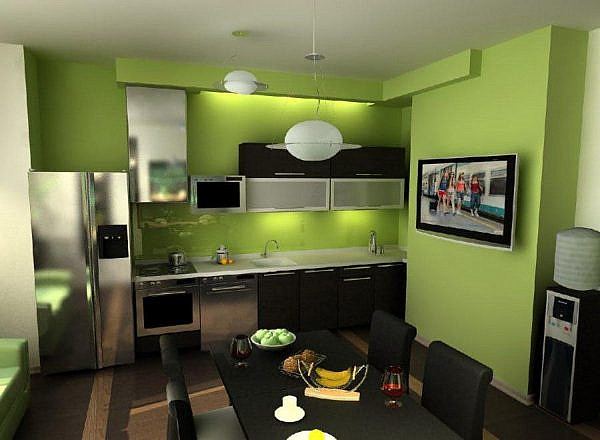 фото зеленой кухни