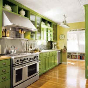 Кухня зеленая ze-16