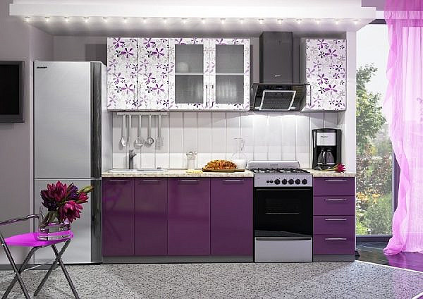 Кухня фиолетовая fo-08