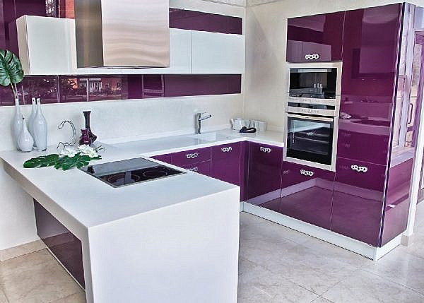 Кухня фиолетовая fo-11