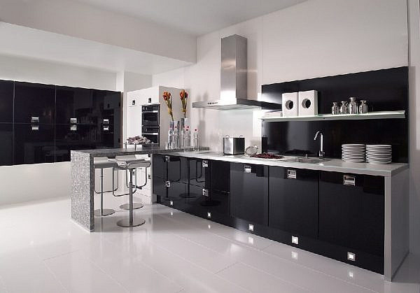Кухня черная CR-01