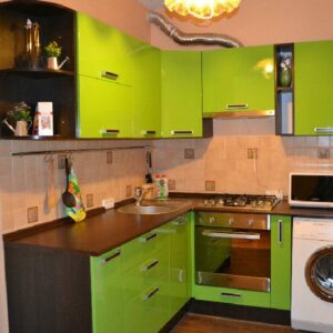 Кухня зеленая ze-04