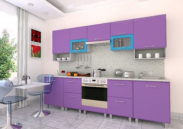 Кухня фиолетовая fo-17
