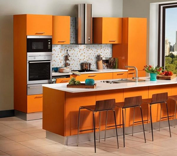 Кухня оранжевая OG-03