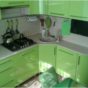 Кухня зеленая ze-103