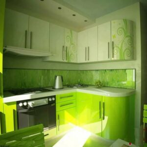 Кухня зеленая ze-111