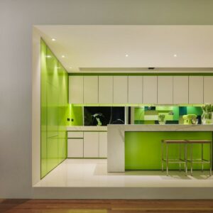 Кухня зеленая ze-27