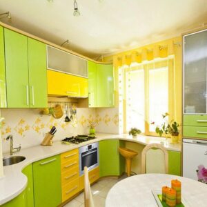Кухня зеленая ze-34