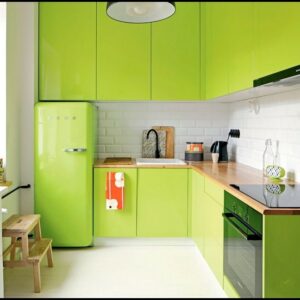 Кухня зеленая ze-38