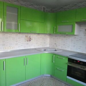 Кухня зеленая ze-43