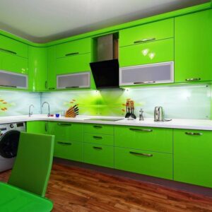 Кухня зеленая ze-44