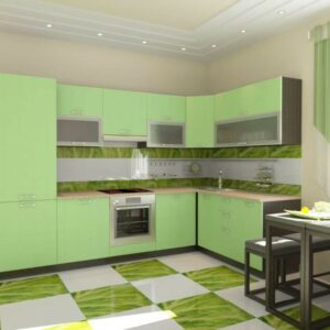Кухня зеленая ze-51