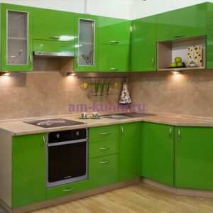 Кухня зеленая ze-59