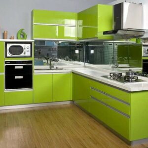 Кухня зеленая ze-61