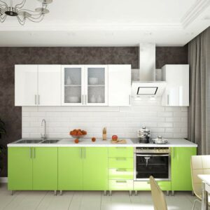 Кухня зеленая ze-62