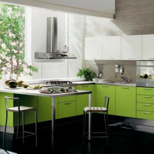 Кухня зеленая ze-73