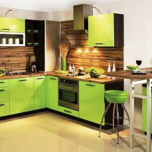 Кухня зеленая ze-97