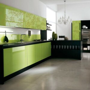 Кухня зеленая ze-112
