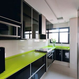 Кухня зеленая ze-118