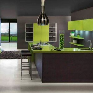 Кухня зеленая ze-31