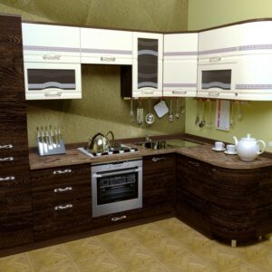 Кухня коричневая ko-112