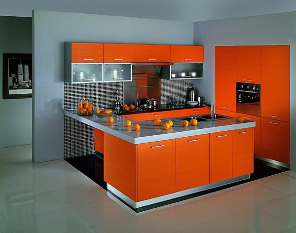 Кухня оранжевая og-30