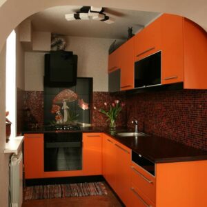 Кухня оранжевая og-54