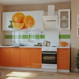 Кухня оранжевая og-85