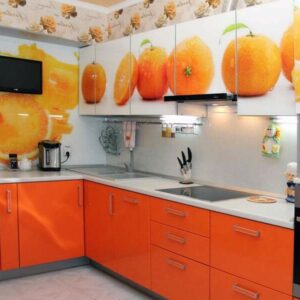 Кухня оранжевая og-87
