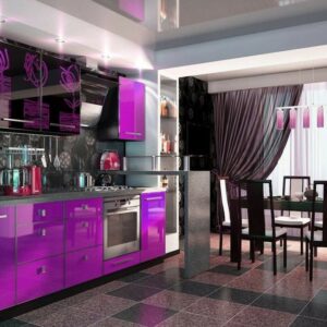 Кухня фиолетовая fo-49
