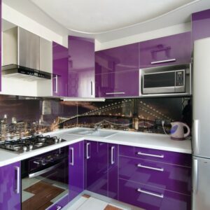 Кухня фиолетовая fo-51