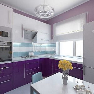Кухня фиолетовая fo-56