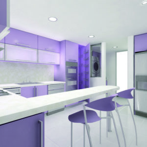 Кухня фиолетовая fo-61
