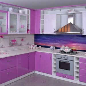 Кухня фиолетовая fo-64