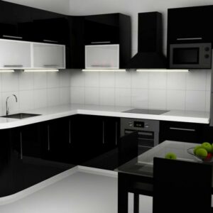Кухня черная cr-28